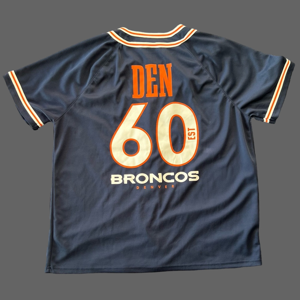 Denver Broncos NFL Team Apparel Baseball Jersey